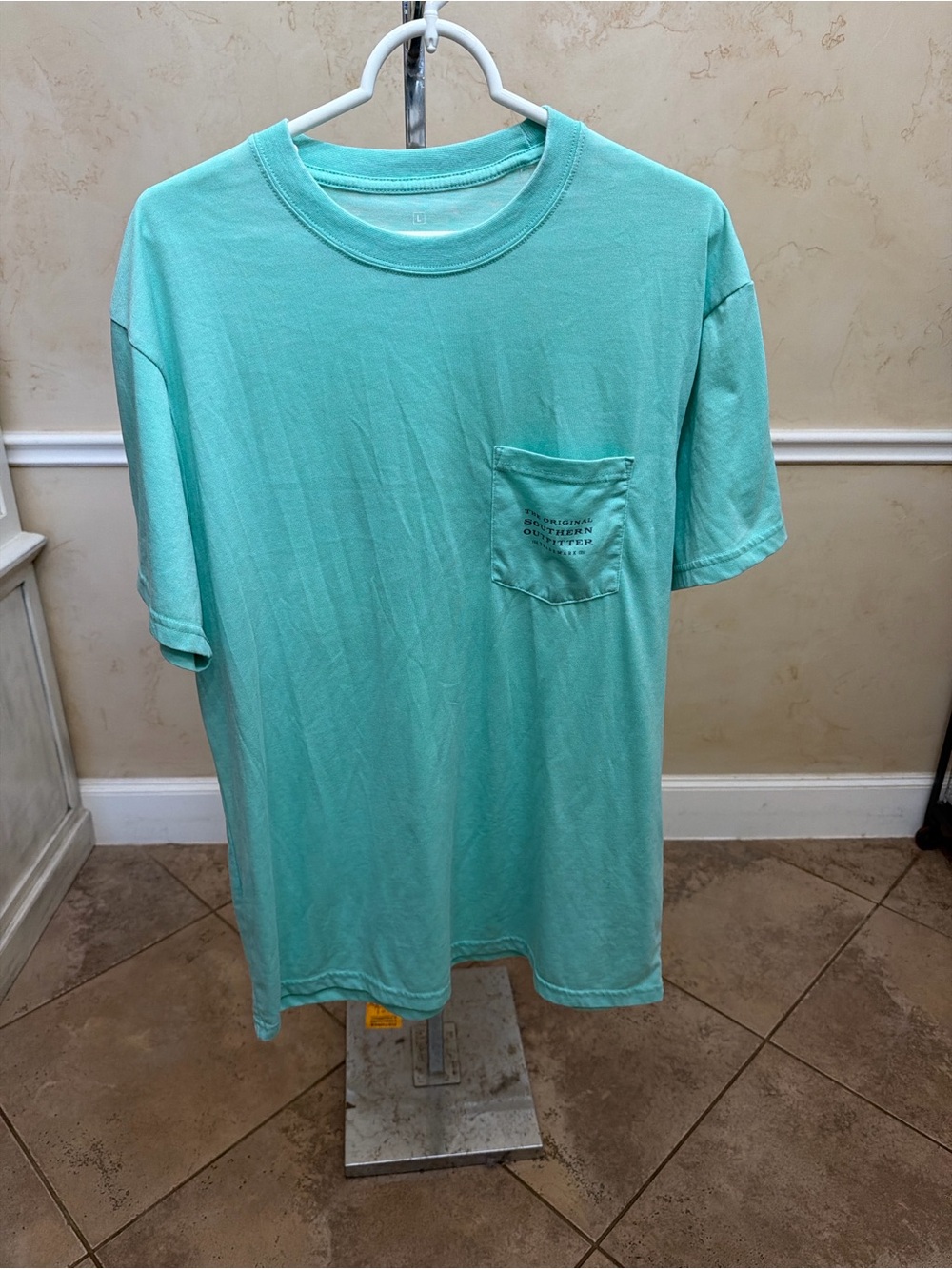 Southern Marsh Men's Short-Sleeve Pocket Tee in Mint